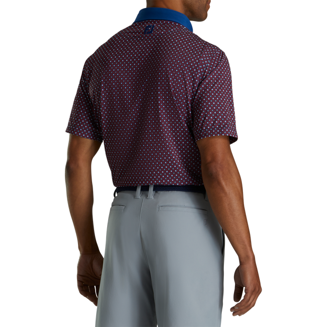 Lisle Circle Print Self Collar