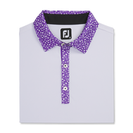 Pique Tulip Trim Stretch Lisle Collar