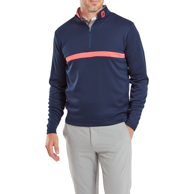 Inset Stripe Mid-Layer Flat Back Rib