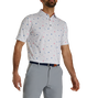 Clam Bake Print Lisle Self Collar