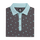 Pique Stretch Scattered Floral Self Collar
