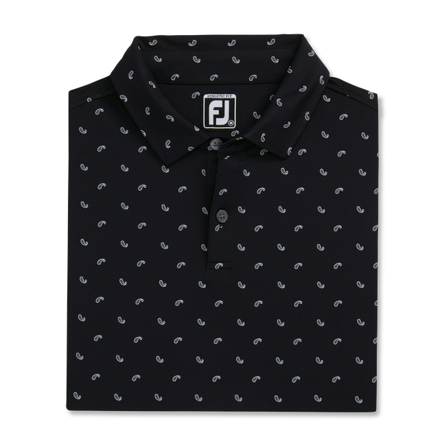 Paisley Print Lisle Self Collar