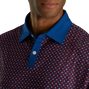Lisle Circle Print Self Collar