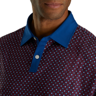 Lisle Circle Print Self Collar