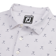 Striped Pique Self Collar Junior