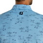 Tropic Golf Print Lisle Self Collar-Previous Season Style