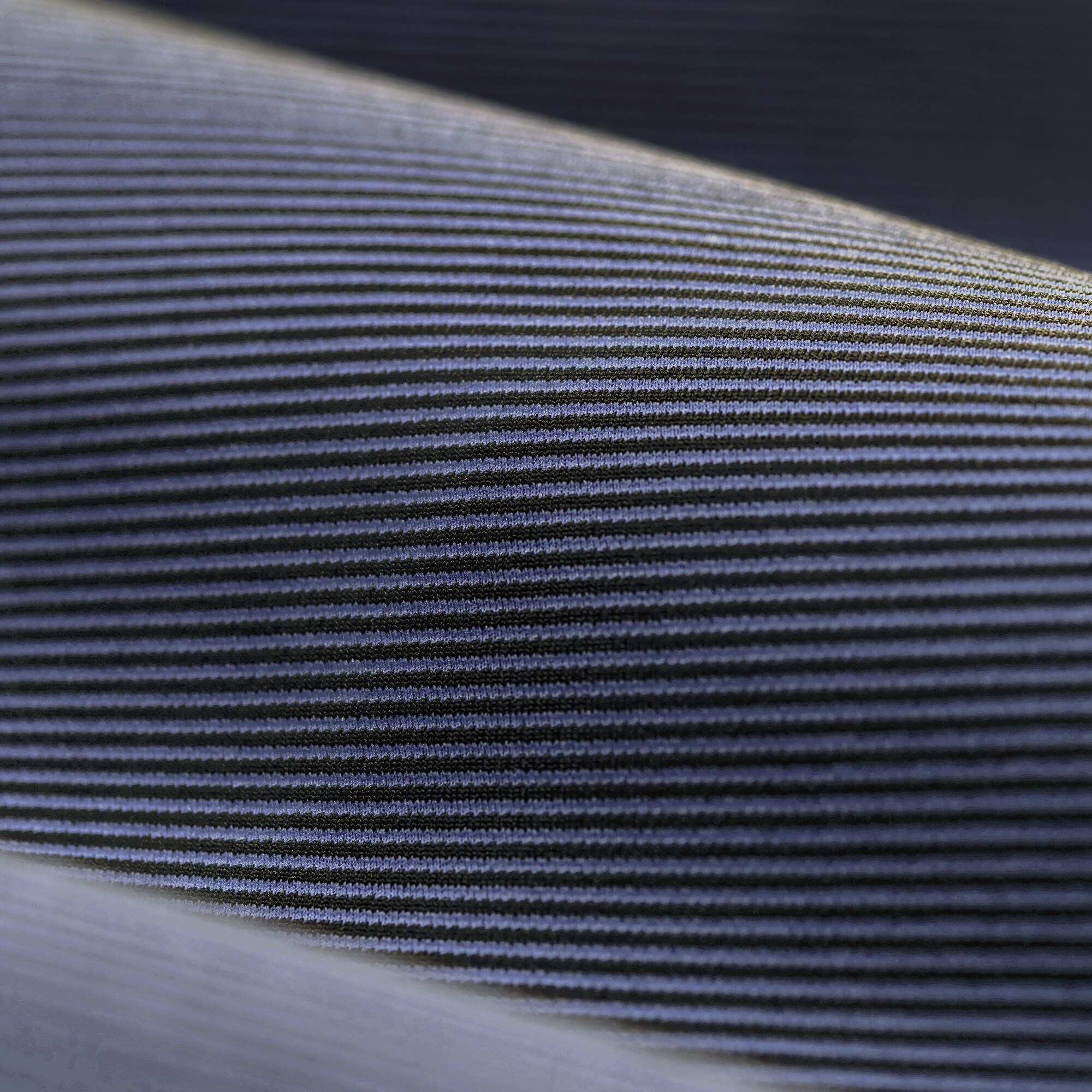 Quarter-Zip Ottoman Stripe Knit