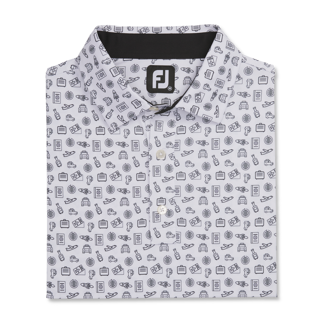 Lisle Travel Print Self Collar