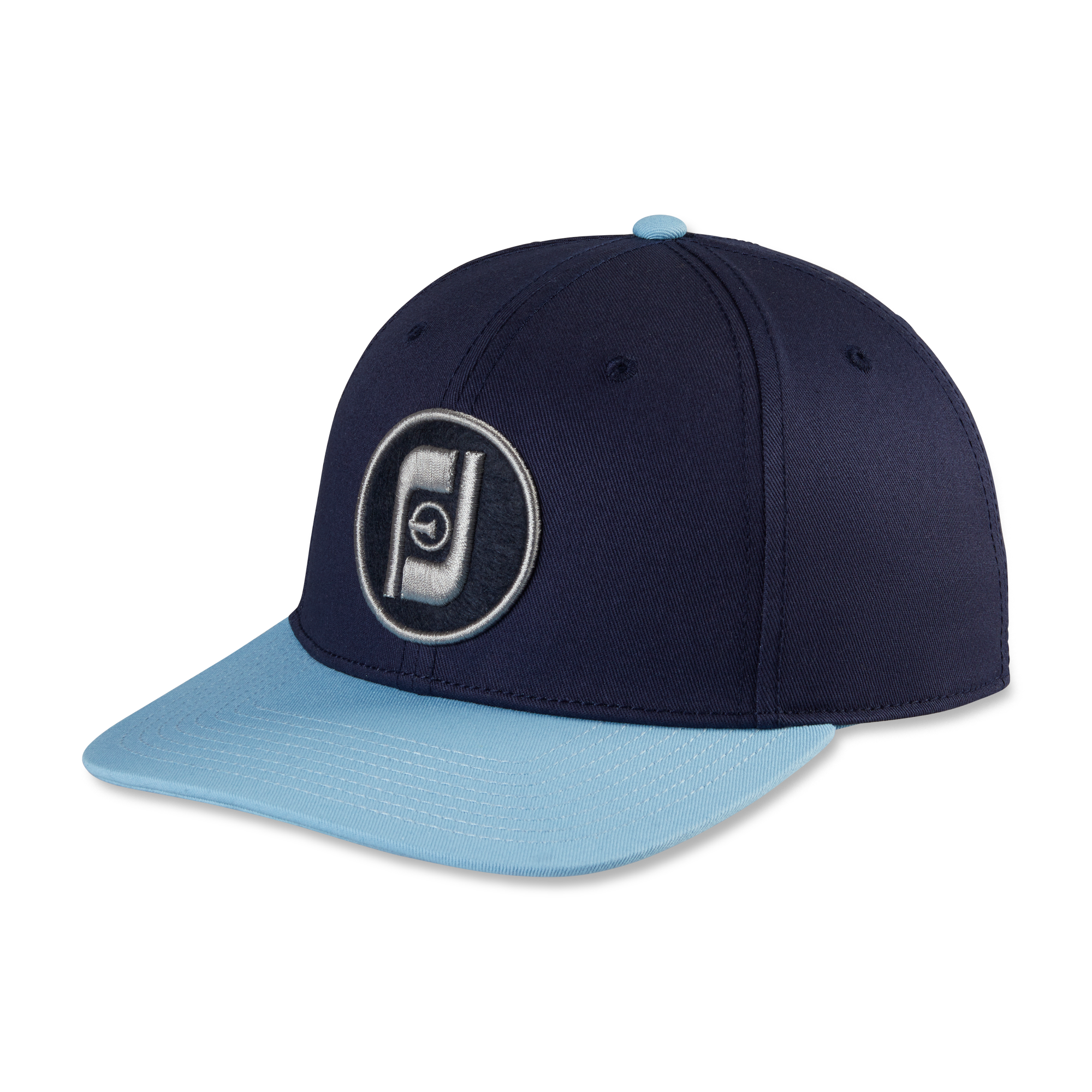 FootJoy Heritage Flat Brim Cap in Navy / Light Blue One Size Fits Most