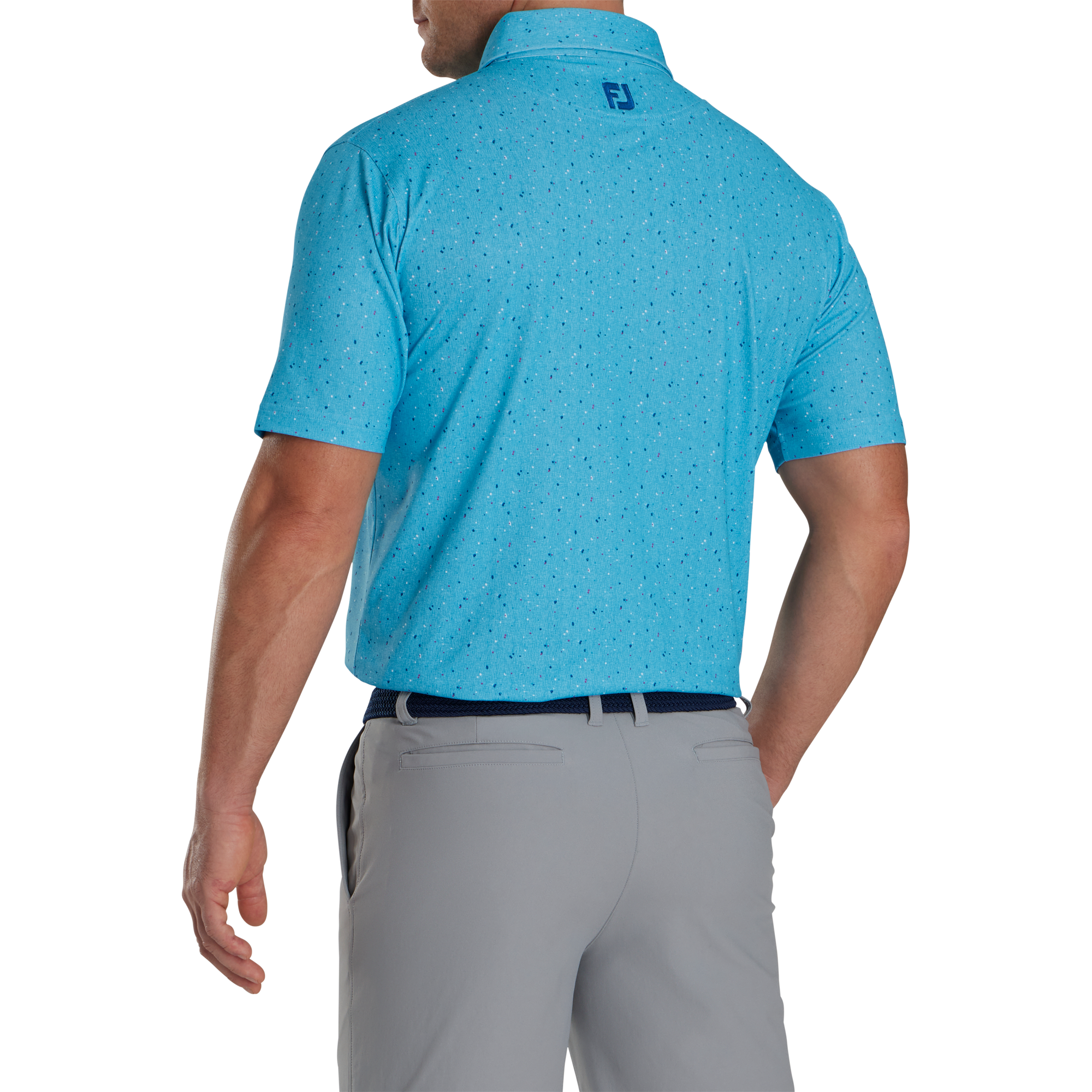 Tweed Texture Stretch Pique Self Collar