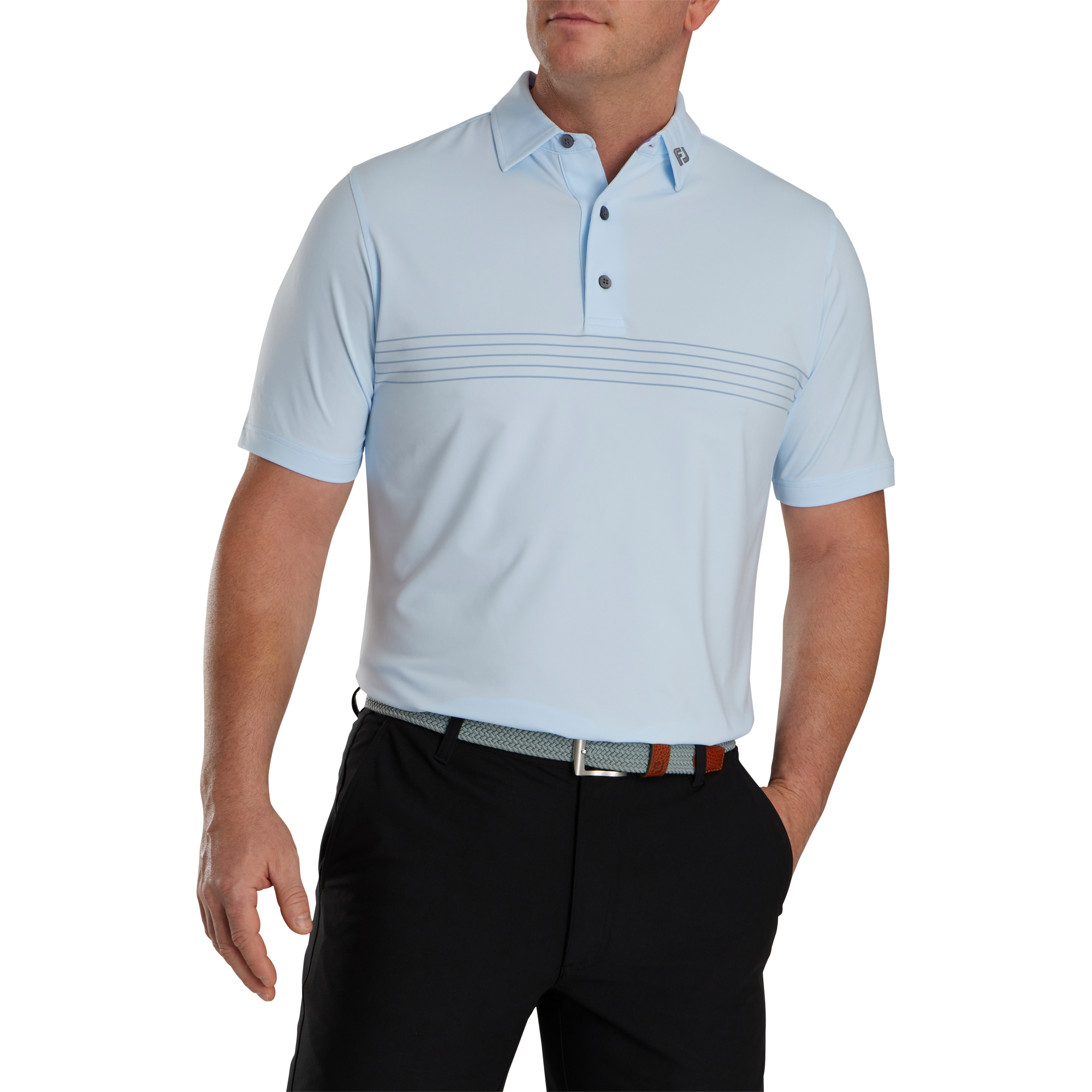 Engineered Pinstripe Lisle Self Collar - FJ Tour Collar-Previous Season Style