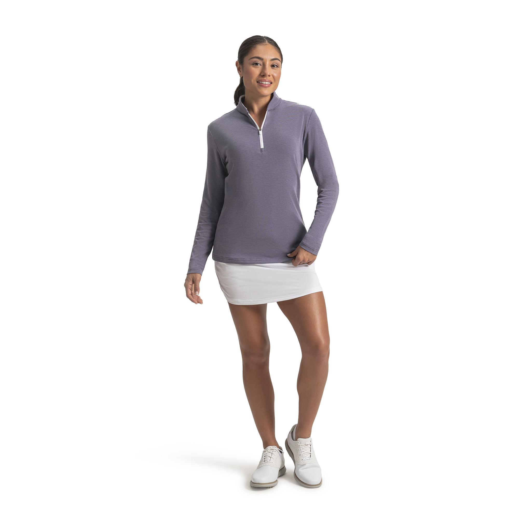 Quarter-Zip Blade Collar Mid-Layer Women