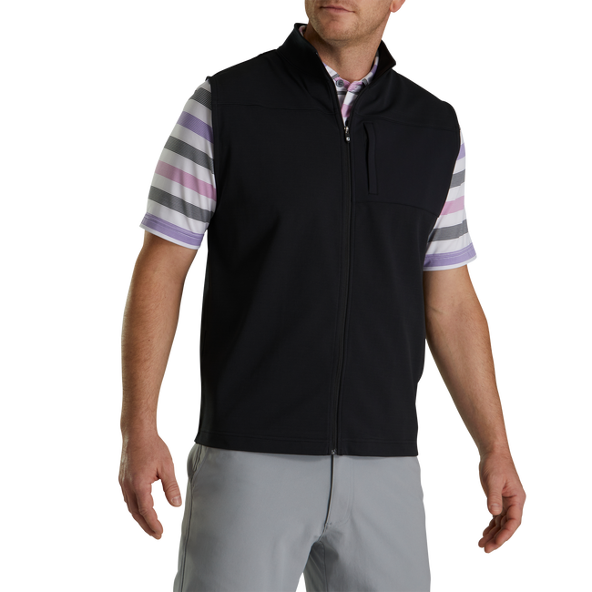 Ottoman Knit Full-Zip Vest