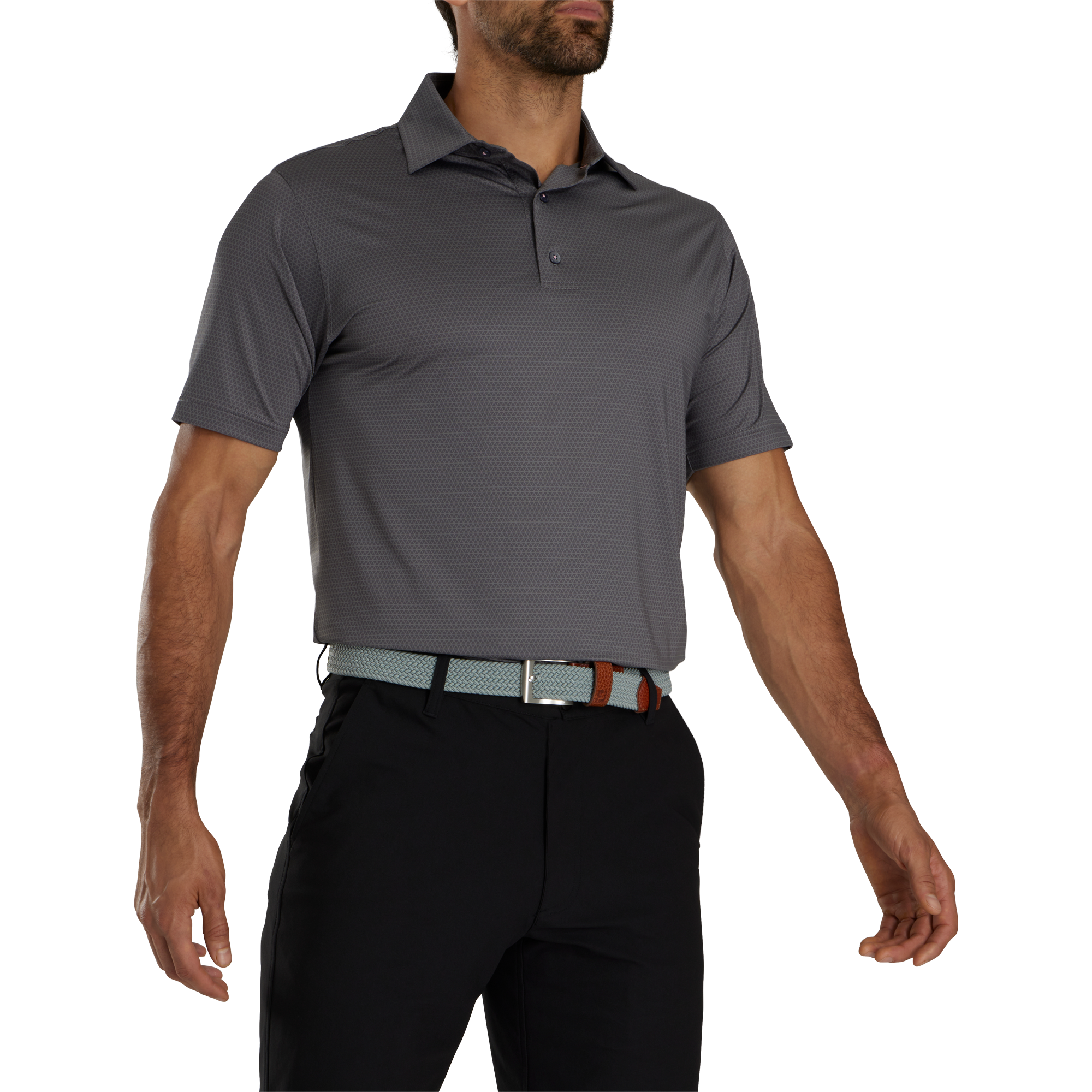 Tonal Triangle Print Lisle