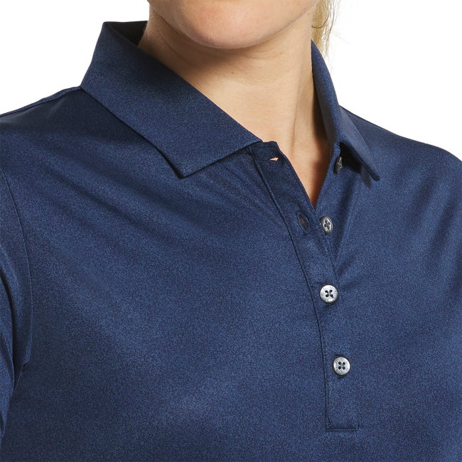 Stretch Lisle Speckle Short Sleeve Print Shirt