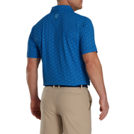 Golf Course Doodle Stretch Pique Self Collar