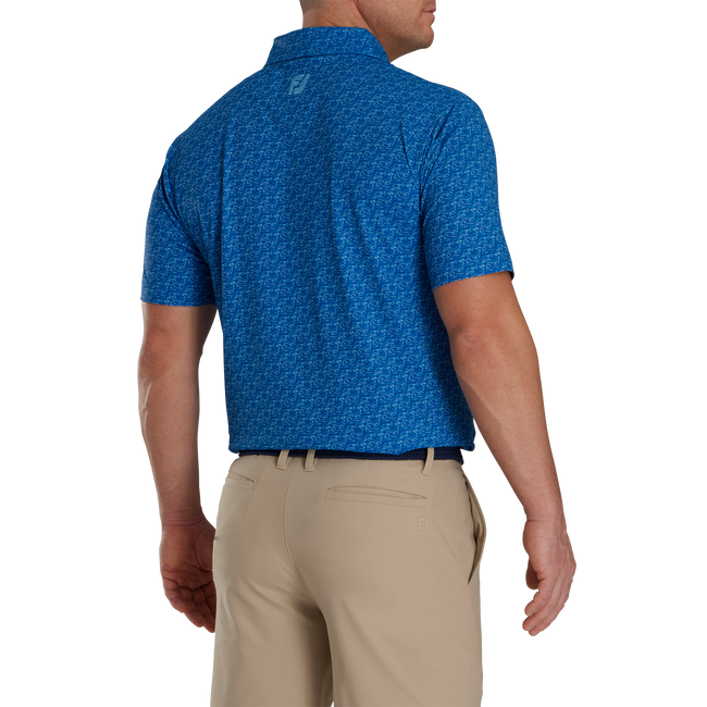 Golf Course Doodle Stretch Pique Self Collar