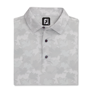 Tonal Leaf Print Self Collar