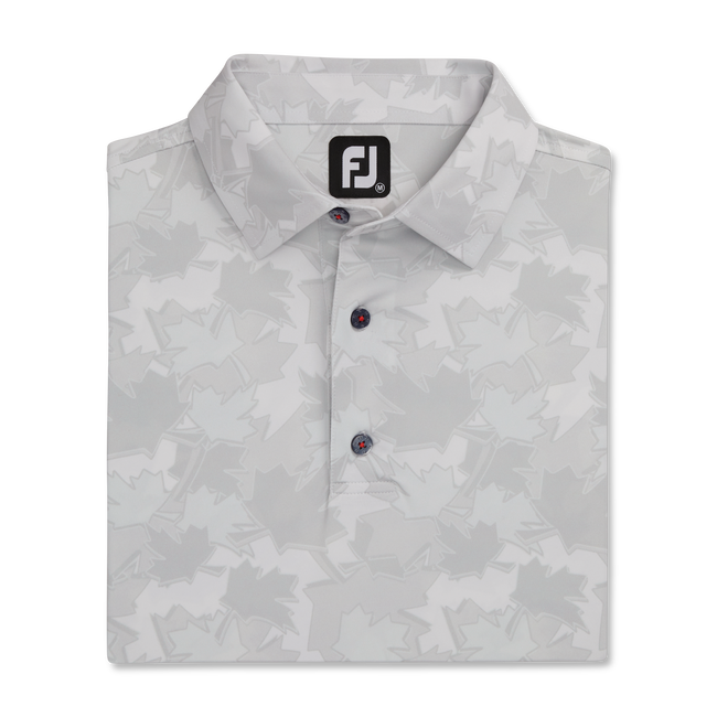Tonal Leaf Print Self Collar