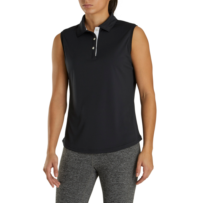 ProDry Interlock Sleeveless Shirt Self Collar Women