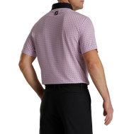 Lisle Circle Print Self Collar
