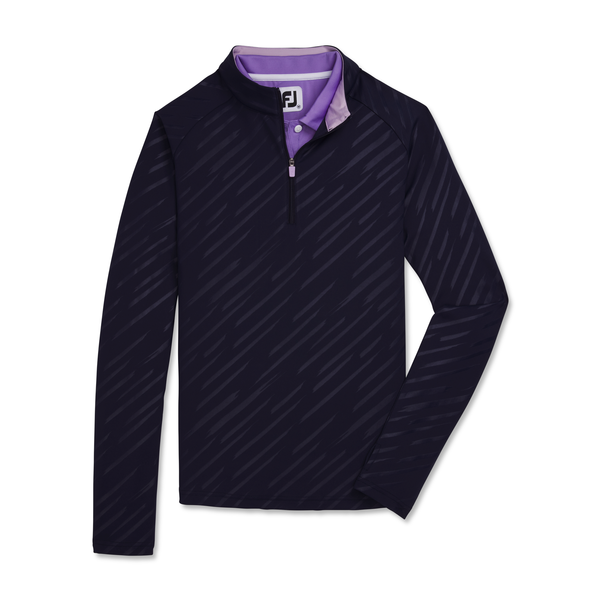 Half-Zip Embossed Pullover Women