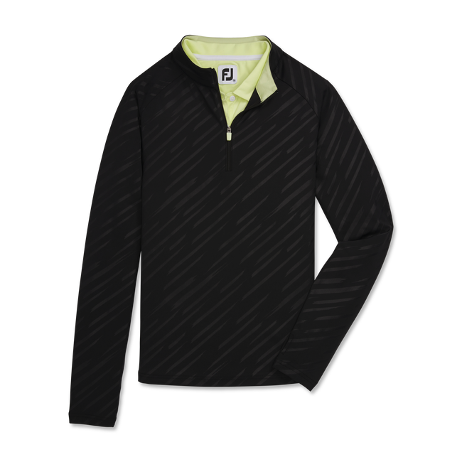 Half-Zip Embossed Pullover Women