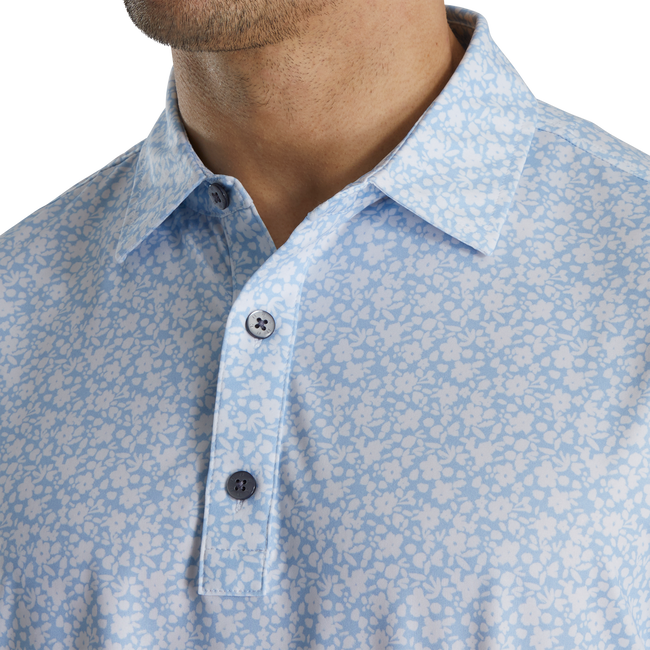 Painted Floral Lisle Self Collar