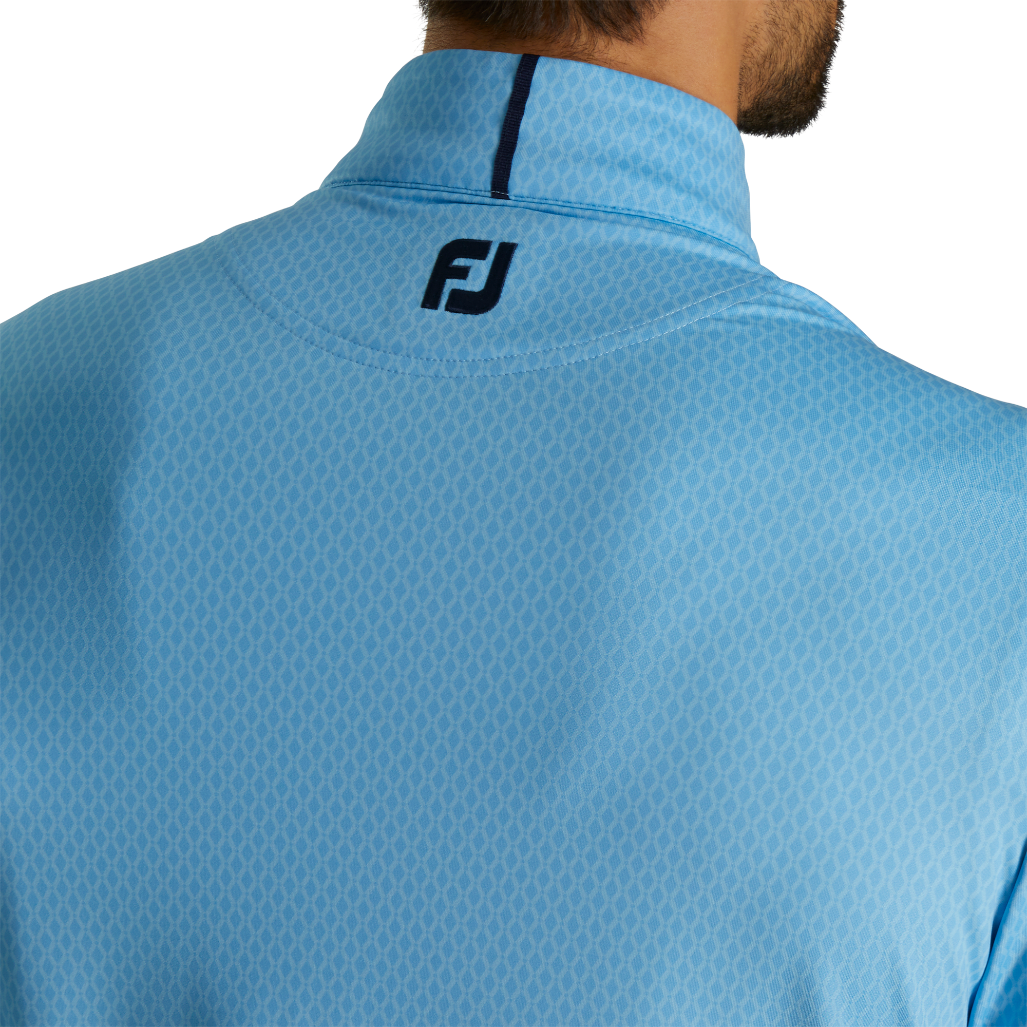 Tonal Print Knit Mid-Layer