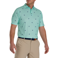 Thistle Print Lisle Self Collar