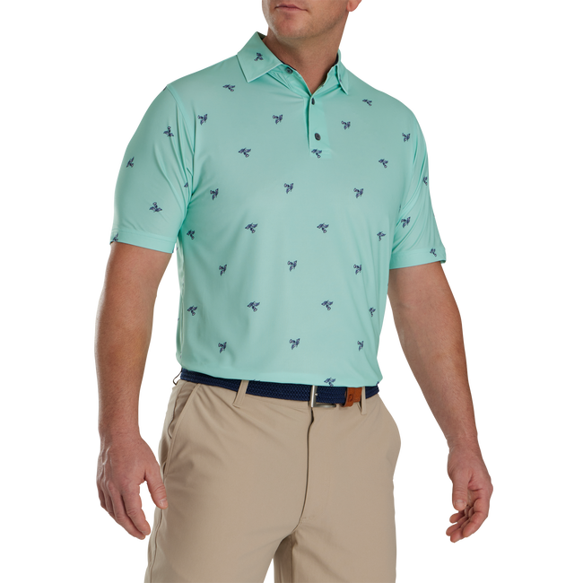 Thistle Print Lisle Self Collar