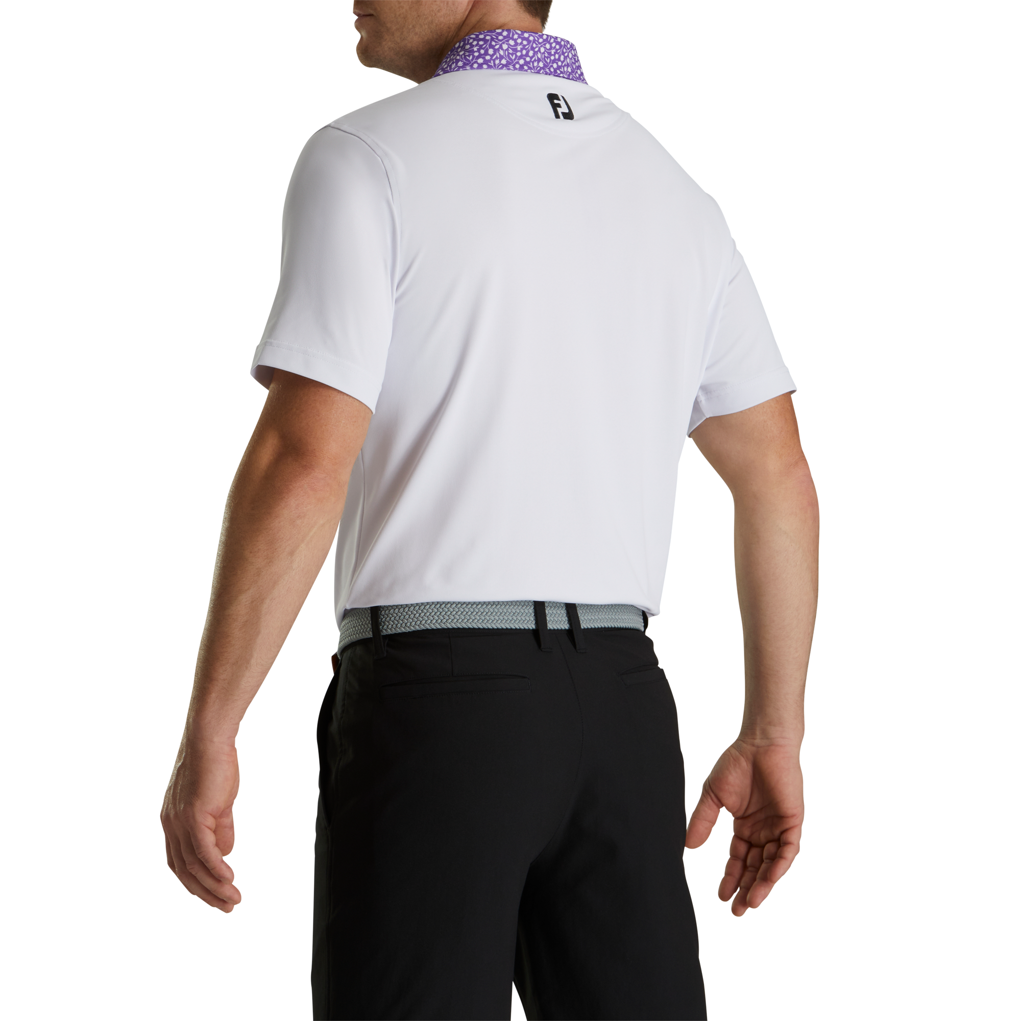 Pique Tulip Trim Stretch Lisle Collar