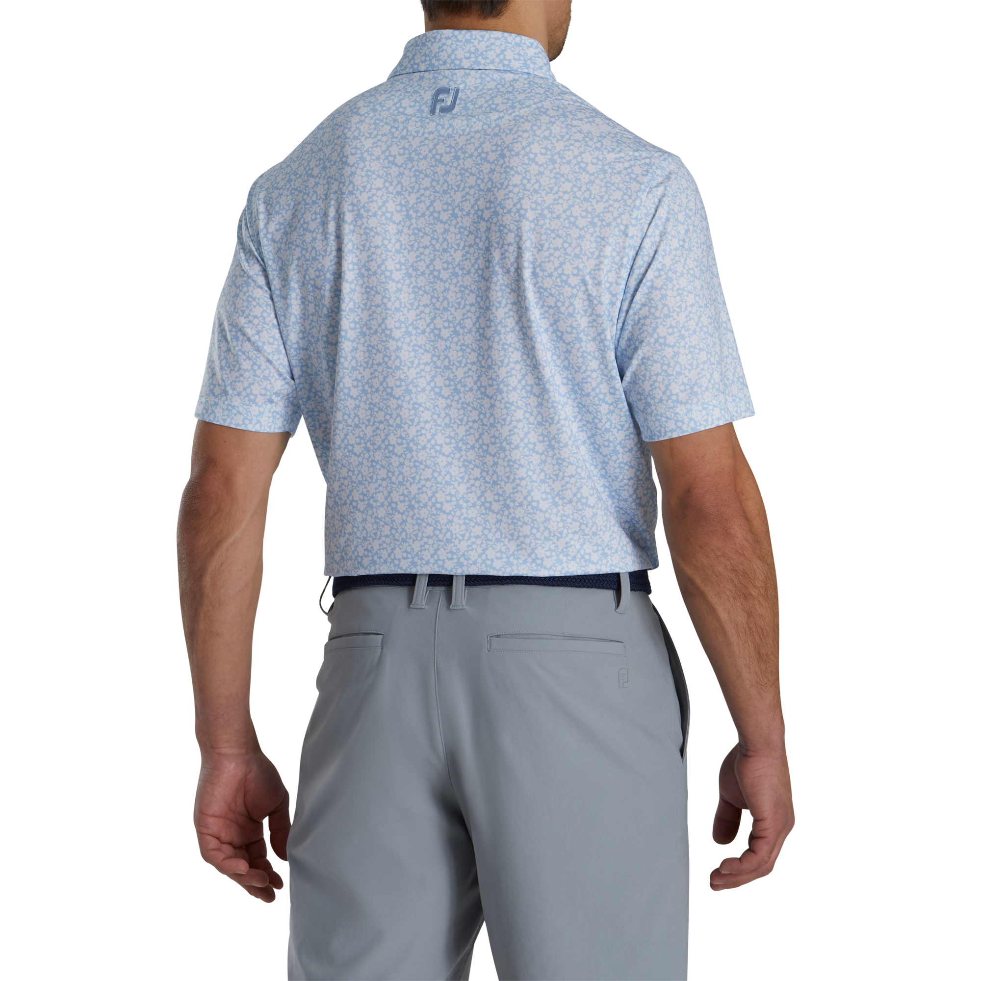 Painted Floral Lisle Self Collar