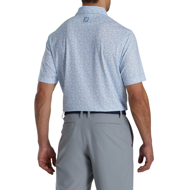 Painted Floral Lisle Self Collar