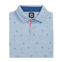 Parachute Print Lisle Self Collar