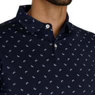 Paisley Print Lisle Self Collar