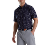 Tropic Golf Print Lisle Self Collar