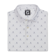 Striped Pique Self Collar Junior