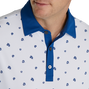 Pique Stretch Scattered Floral Self Collar