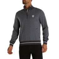 Quater-Zip Double Knit Jacquard Sweatshirt-Previous Season Style