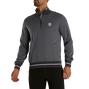 Quater-Zip Double Knit Jacquard Sweatshirt-Previous Season Style