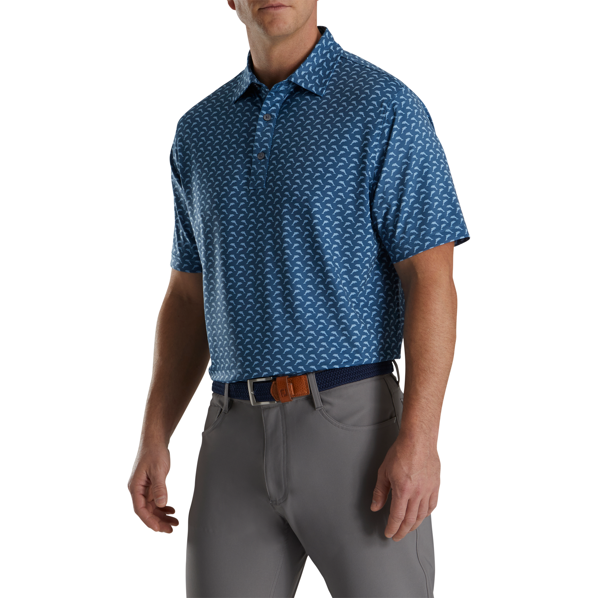 Lisle Leaping Dolphins Print Self Collar