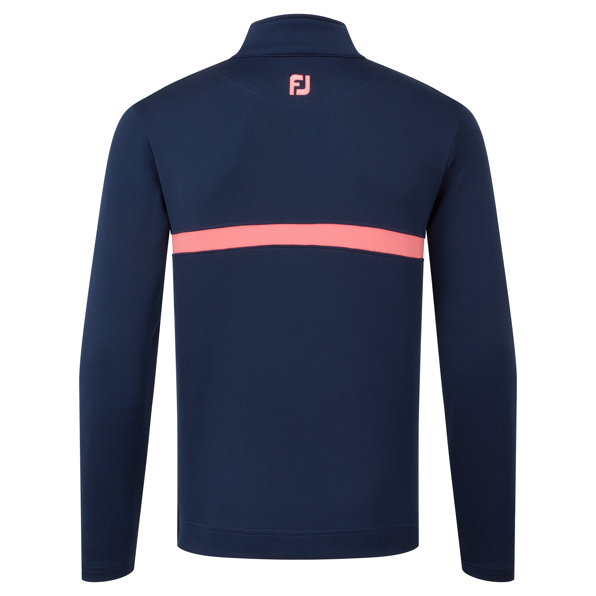 Inset Stripe Mid-Layer Flat Back Rib - FJ Tour Collar-Previous Season Style