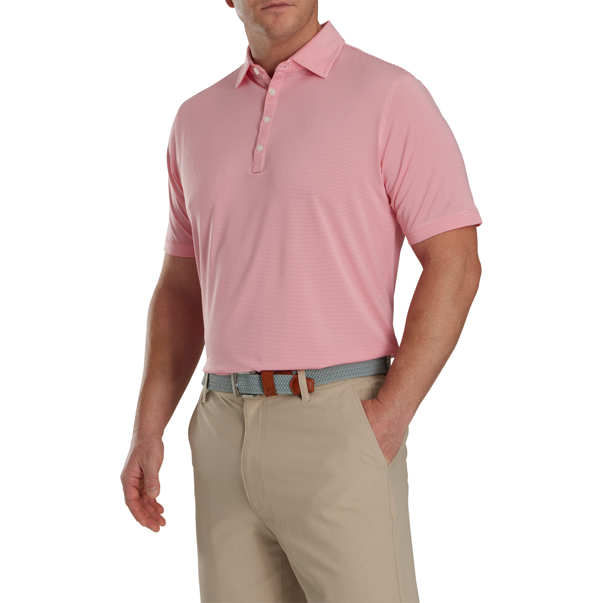 Micro Feeder Stripe Lisle Self Collar