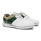 White / Forest Green Croc Print / Desert Taupe