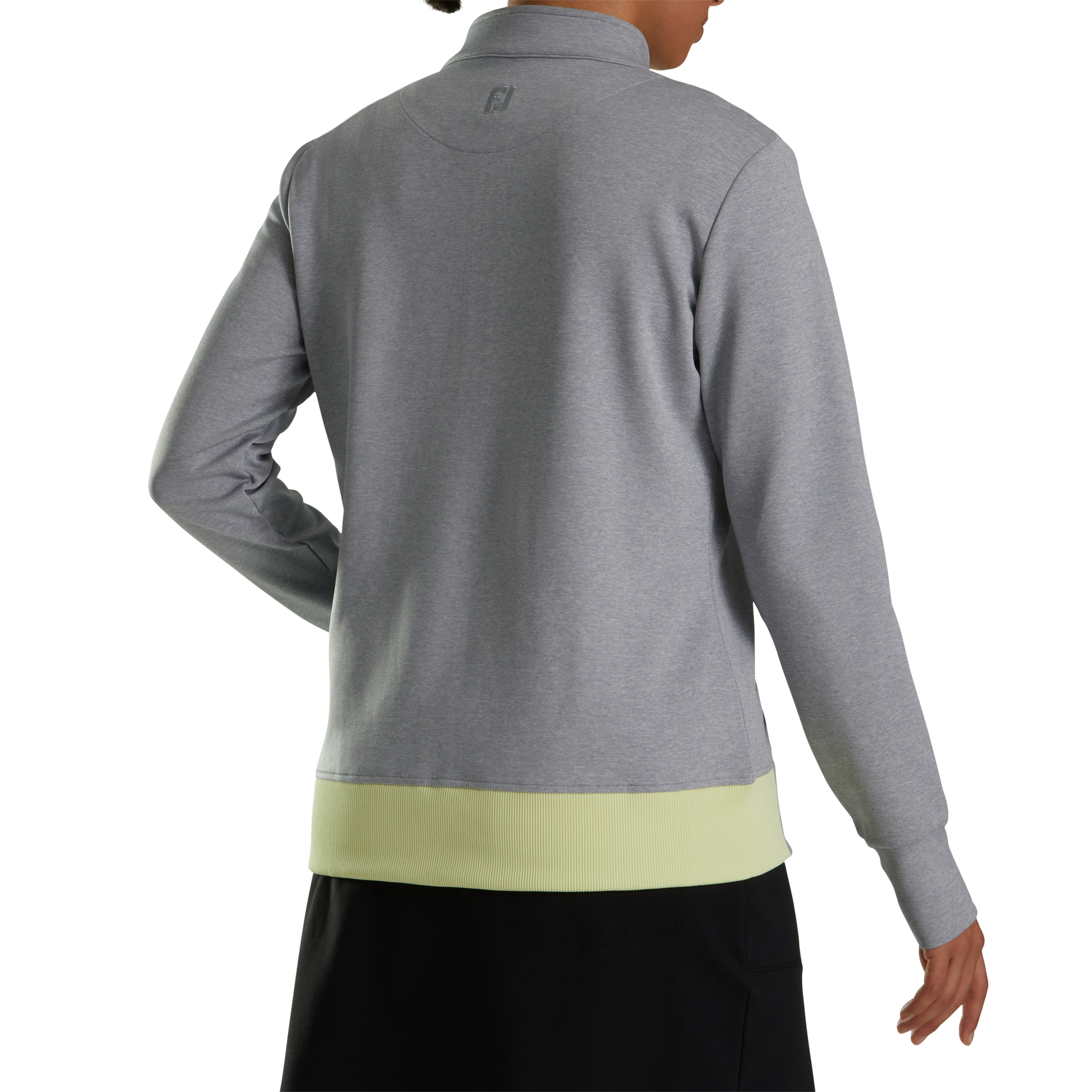 Full-Zip Knit Color Block Jacket Women