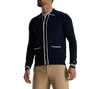 Full-Button Sweater Polo