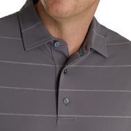 Stretch Pique Chalkstripe Self Collar