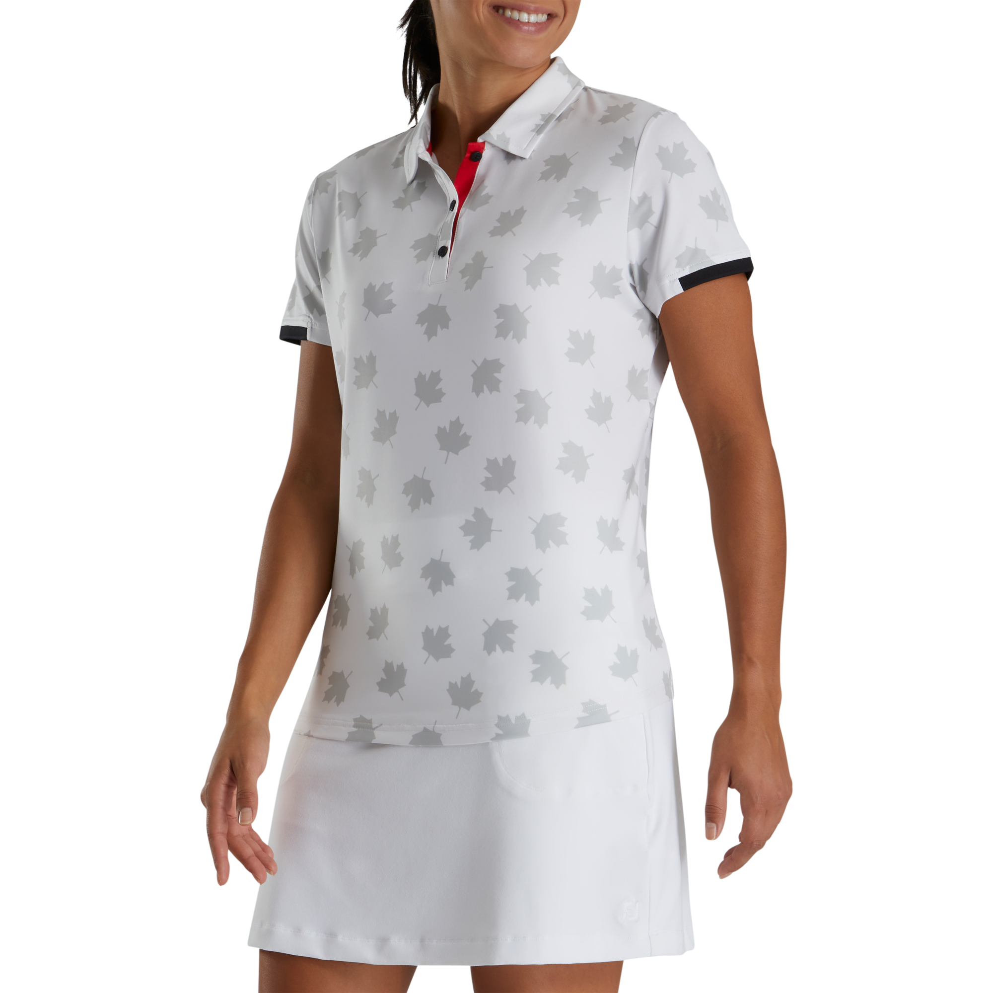 Tonal Leaf Print Women