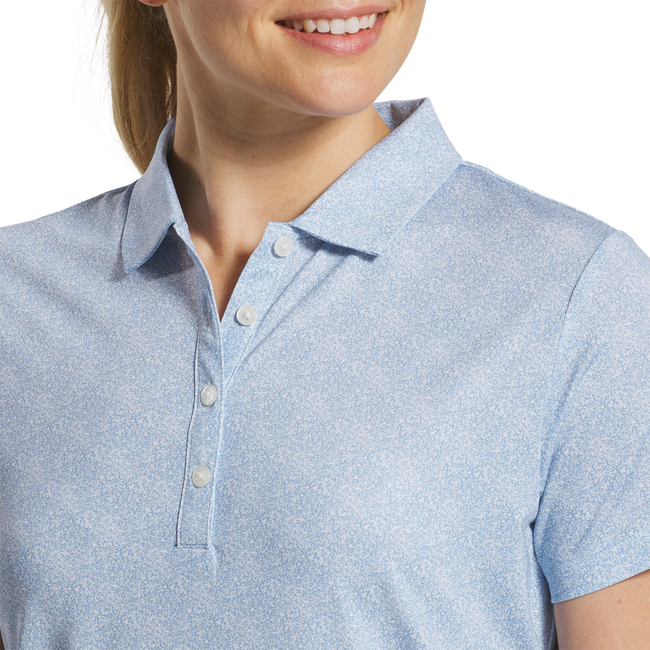Stretch Lisle Speckle Short Sleeve Print Shirt